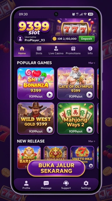 Tampilan link alternatif 9399slot