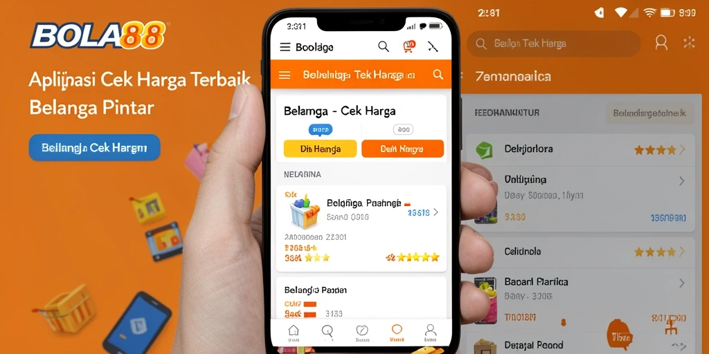 Tampilan antarmuka aplikasi BOLA88 untuk fungsi Cek Harga.