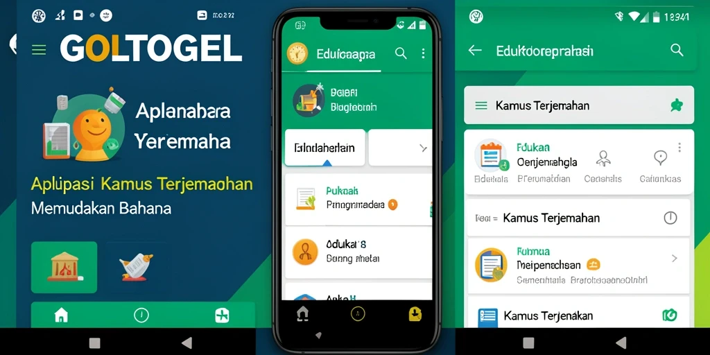 Tampilan antarmuka GOLTOGEL yang sederhana dan mudah digunakan.